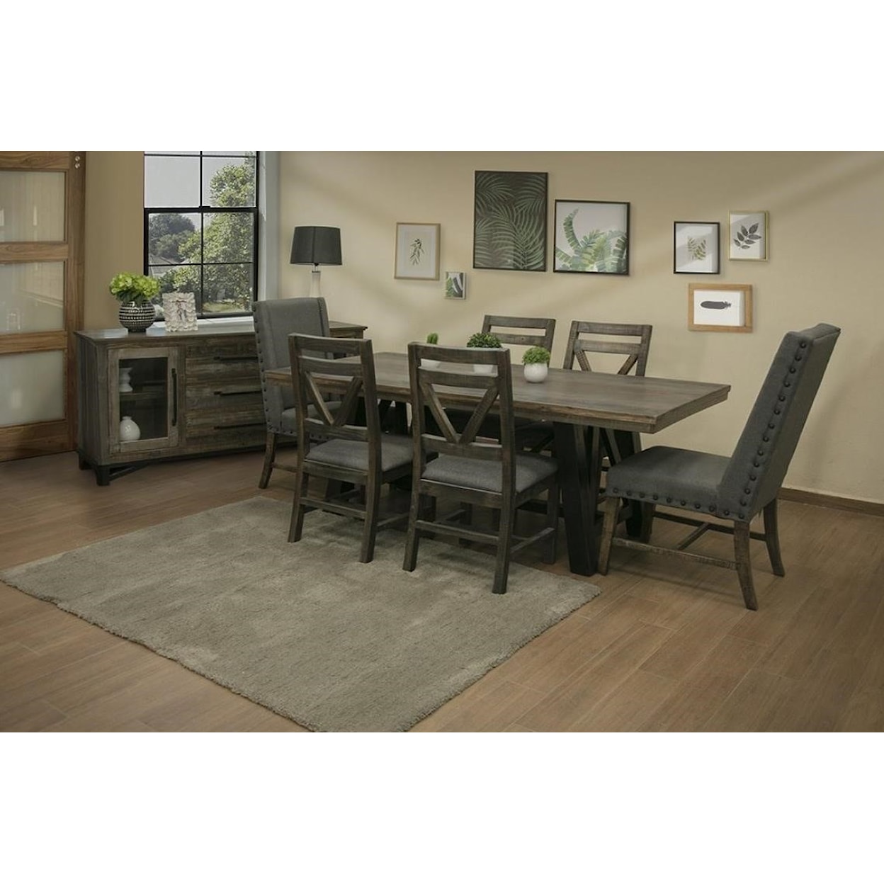 IFD International Furniture Direct Loft Dining Room Group