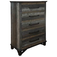 Rustic 5 Drawer Chest