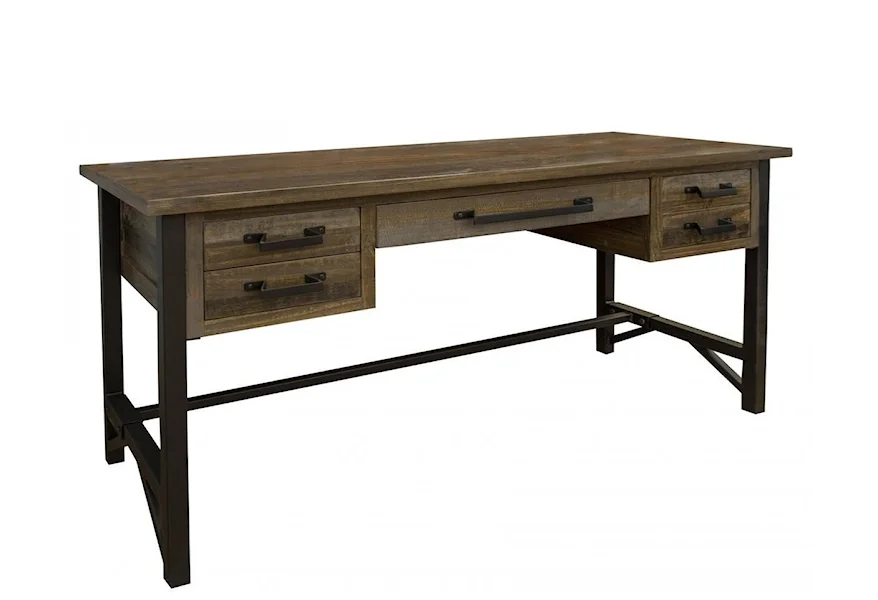 Loft 5 Drawer Desk by International Furniture Direct at Turk Furniture
