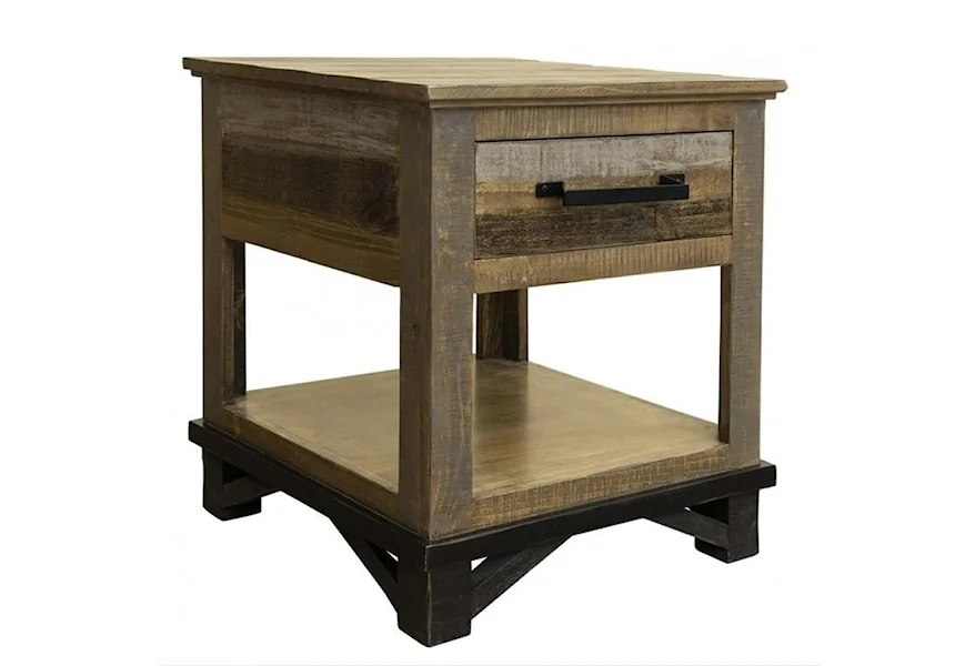 Loft End Table with 1 Drawer by International Furniture Direct at Darvin Furniture