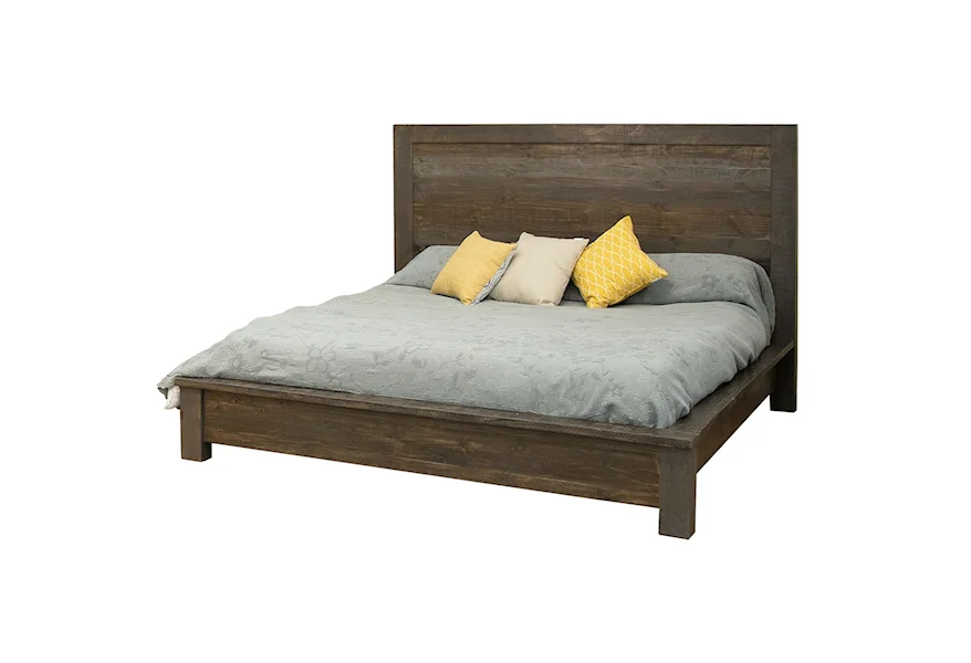 Loft Low Profile Queen Bed by International Furniture Direct at VanDrie Home Furnishings
