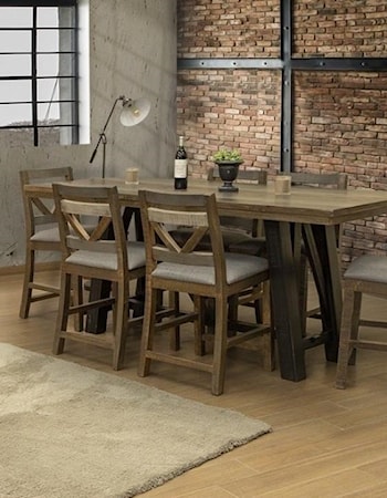 Counter Height 7-Piece Table and Chair Set