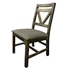 IFD International Furniture Direct Loft Chair with Fabric Seat