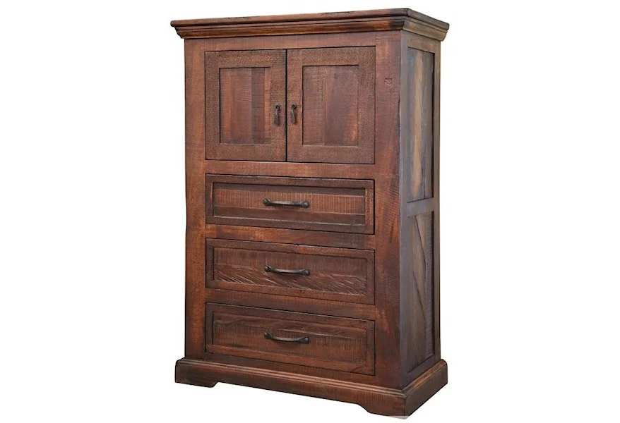 Madeira 3 Drawer, 2 Door Chest by International Furniture Direct at VanDrie Home Furnishings