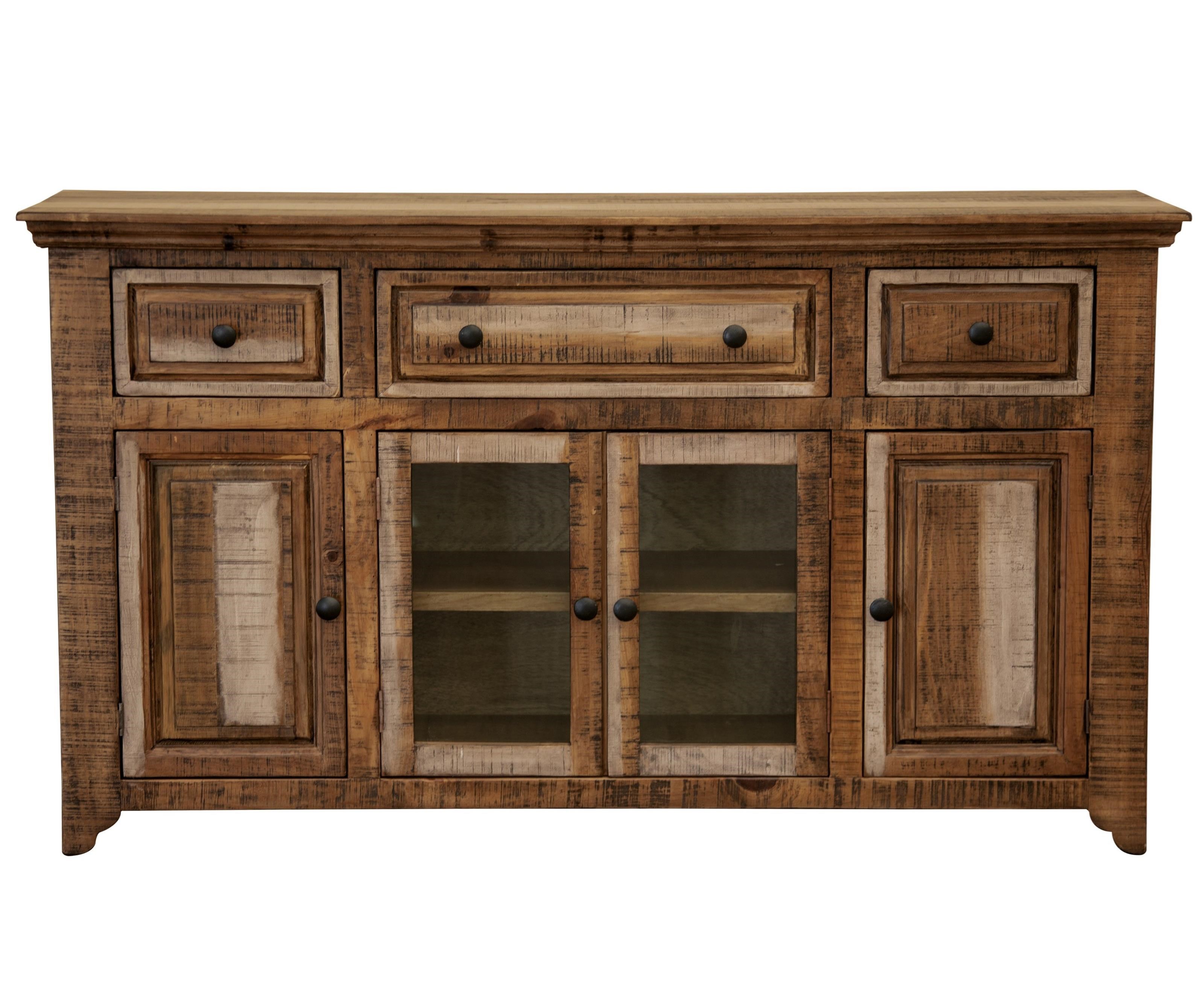 International Furniture Direct Marquez 1397375 Solid Wood Console with