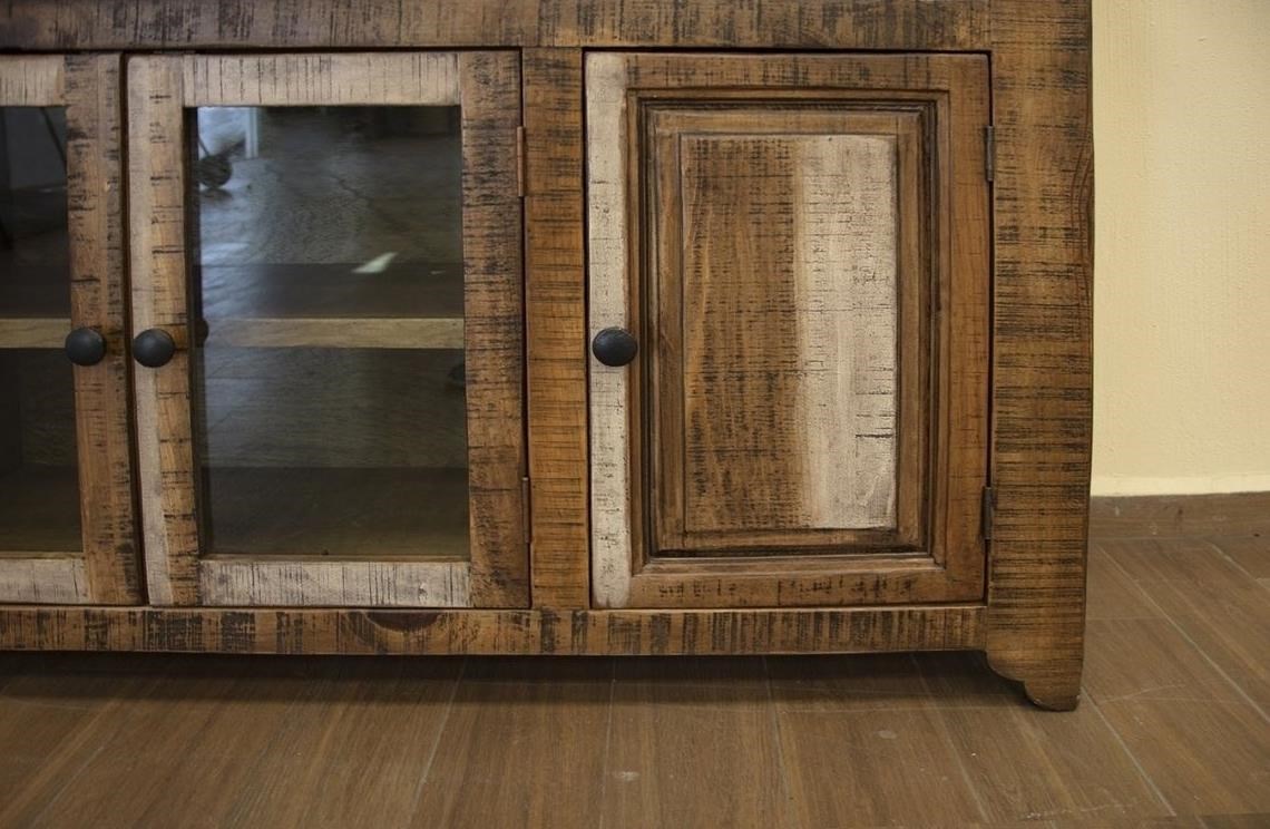 International Furniture Direct Marquez 1397375 Solid Wood Console with