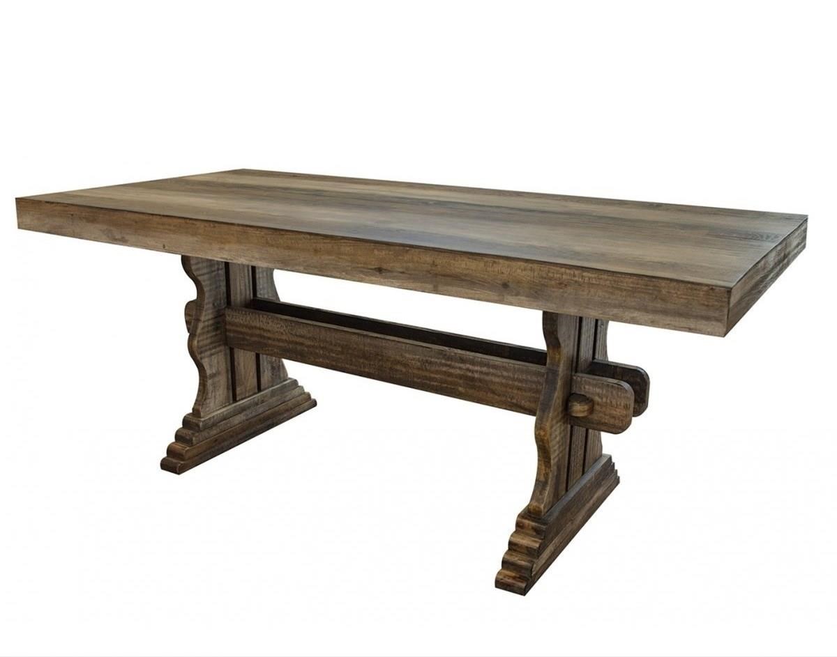 Counter height trestle table sales