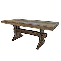 Rectangular Counter Height Table with Trestle