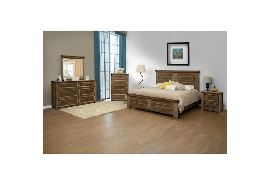 Montana King Bedroom Group by International Furniture Direct at Sparks HomeStore