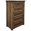 International Furniture Direct Montana Chest with 5 Drawers