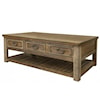 International Furniture Direct Montana Cocktail Table with 6 Drawers