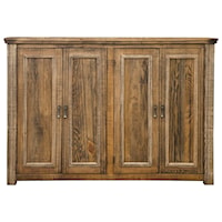 Rustic Console with 4 Doors