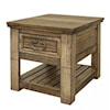 IFD International Furniture Direct Montana Chair Side Table with 1 Drawer