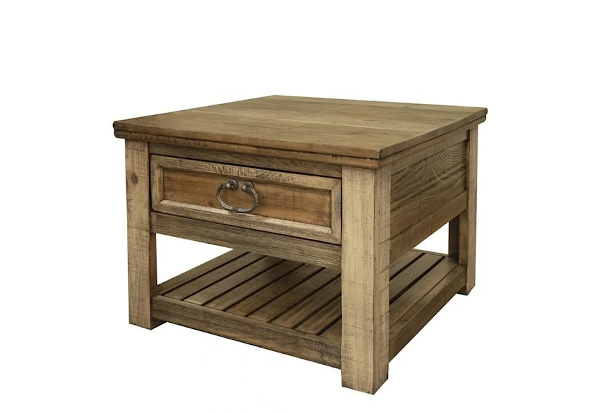 Montana End Table with 1 Drawer by International Furniture Direct at Sam Levitz Furniture