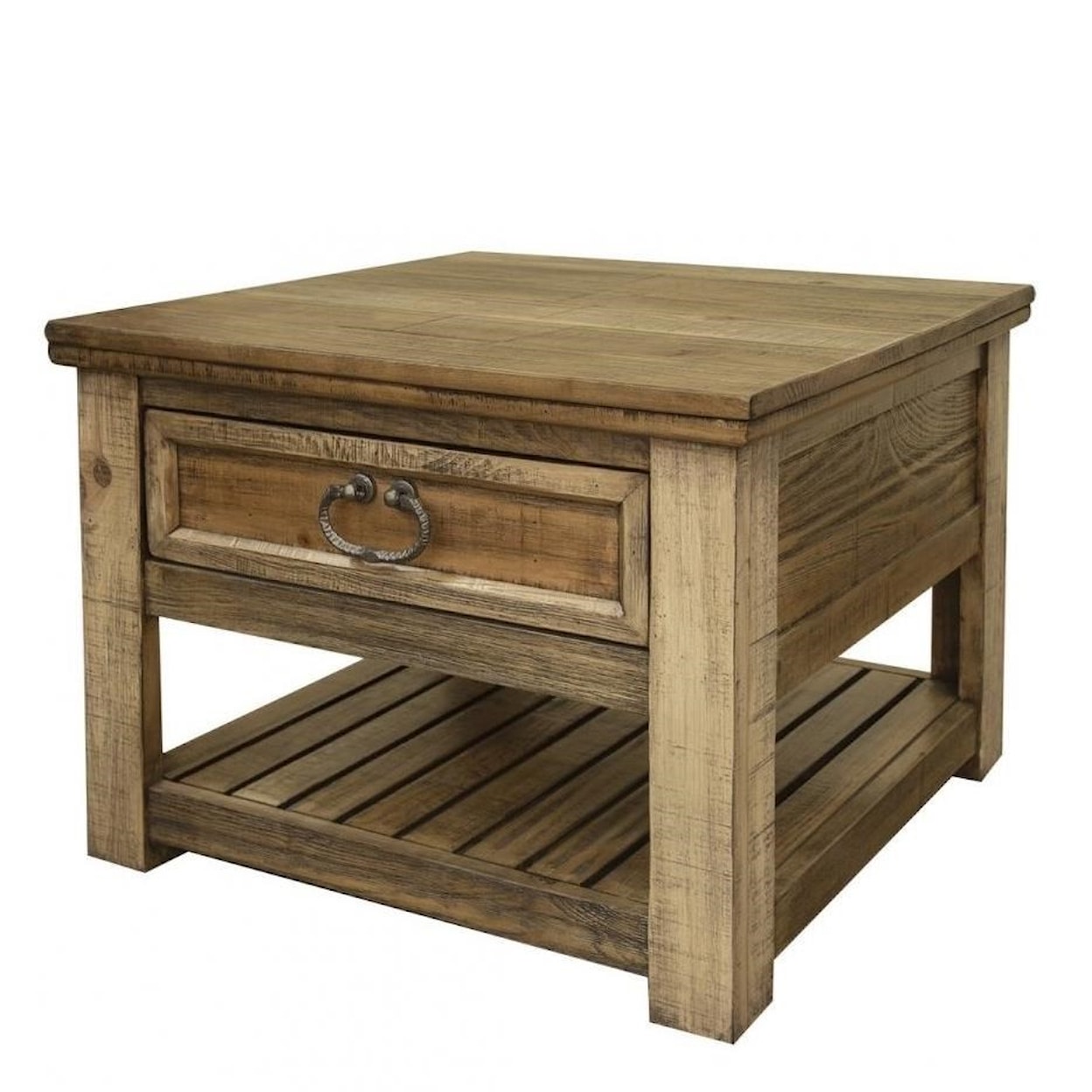 IFD International Furniture Direct Montana End Table with 1 Drawer