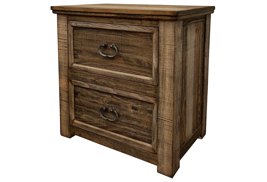 Montana Nightstand with 2 Drawers by International Furniture Direct at Sparks HomeStore
