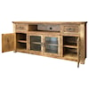 IFD International Furniture Direct Montana 70" TV Stand with 2 Drawers and 4 Doors
