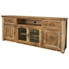 International Furniture Direct Montana 80" TV Stand with 2 Drawers and 4 Doors