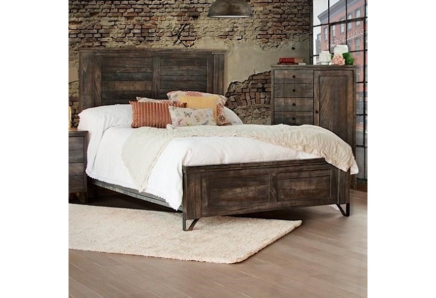 Solid Wood King Beds : Modus International Ocean Contemporary Solid ...