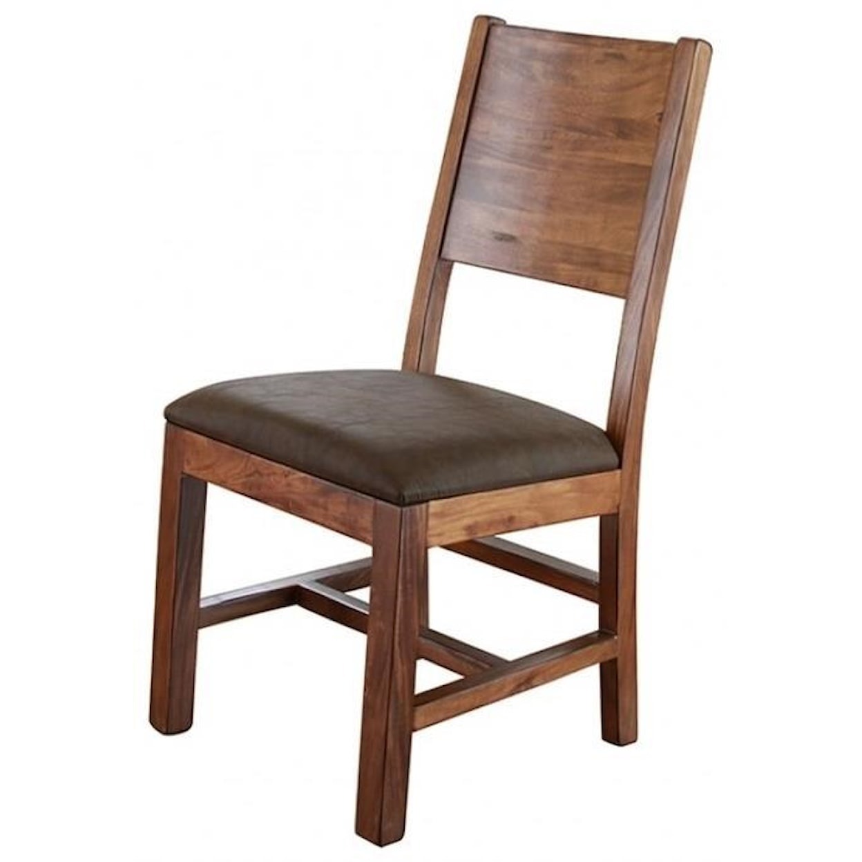 IFD International Furniture Direct Parota Chair with Solid Wood Back
