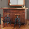 IFD International Furniture Direct Parota Wood Bar