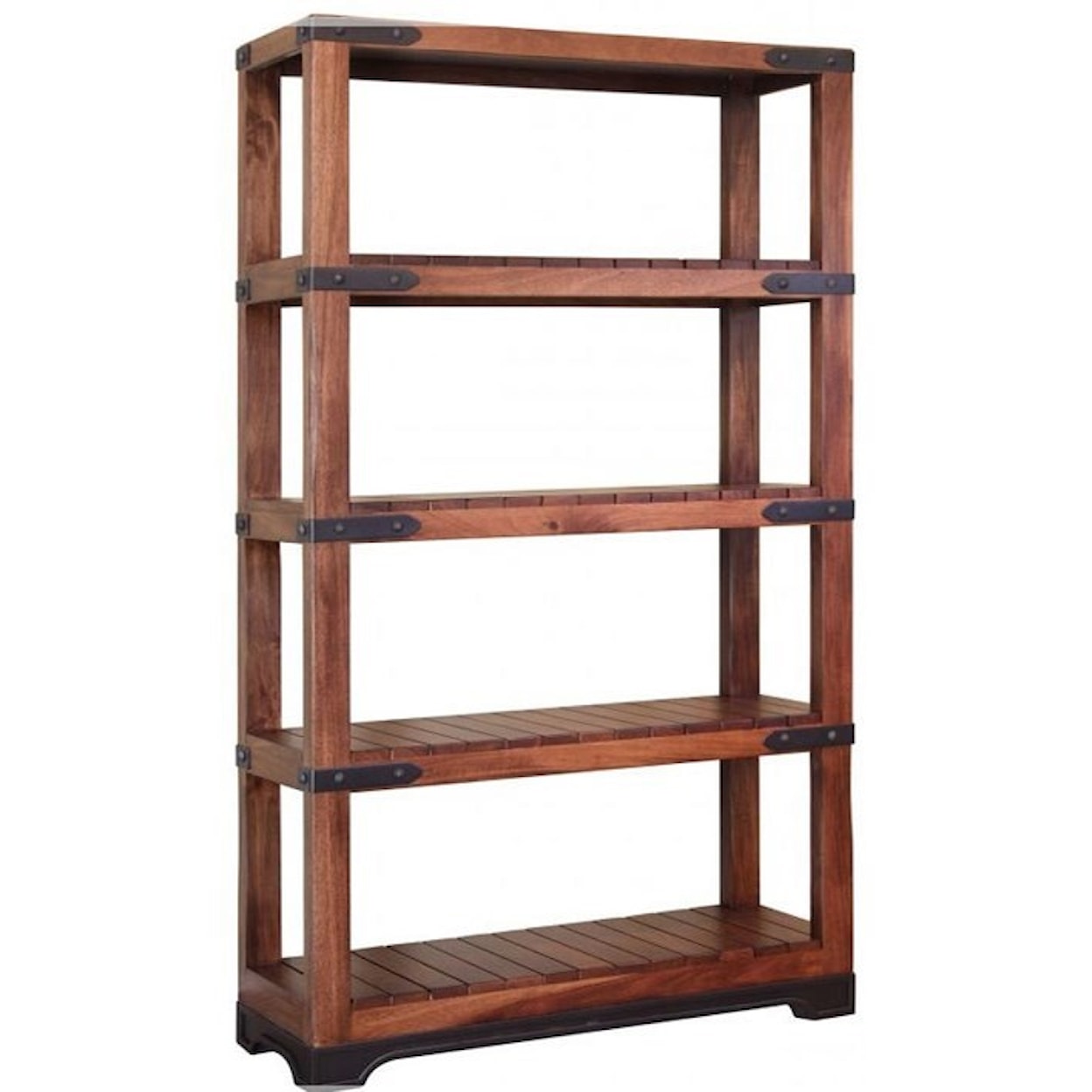 IFD International Furniture Direct Parota 4 Shelf Bookcase