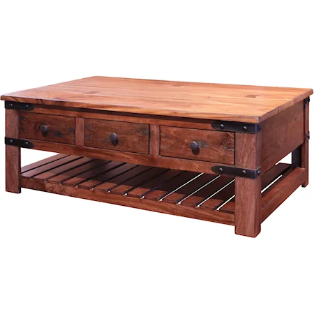 Cocktail Table with 6 Drawers