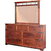 IFD International Furniture Direct Parota 7 Drawer Dresser