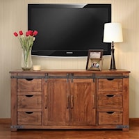 70" TV Stand with 6 Drawers