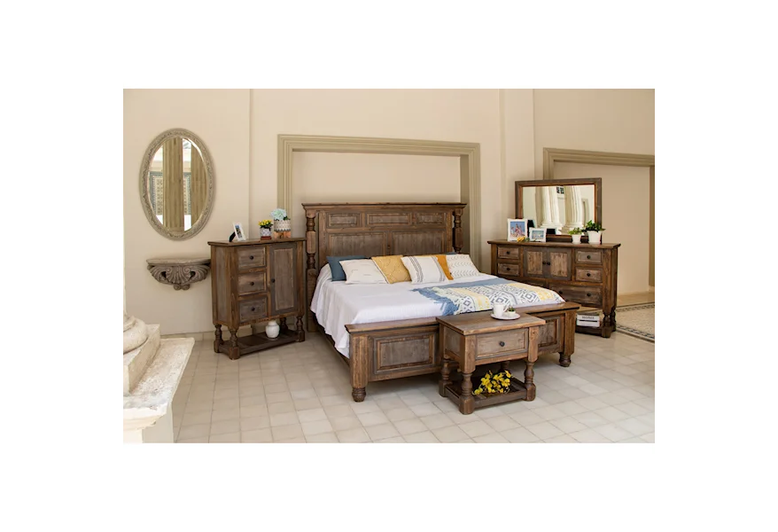 Stone Brown Bedroom Group 1 by International Furniture Direct at Sam Levitz Furniture