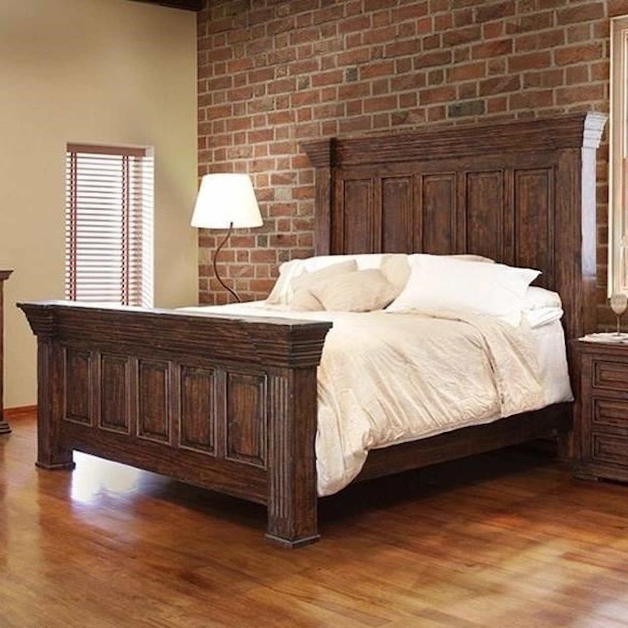 International Furniture Direct Terra White California King Bedroom Group