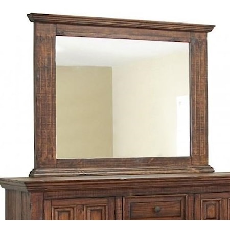 Mirror with Distressed Frame