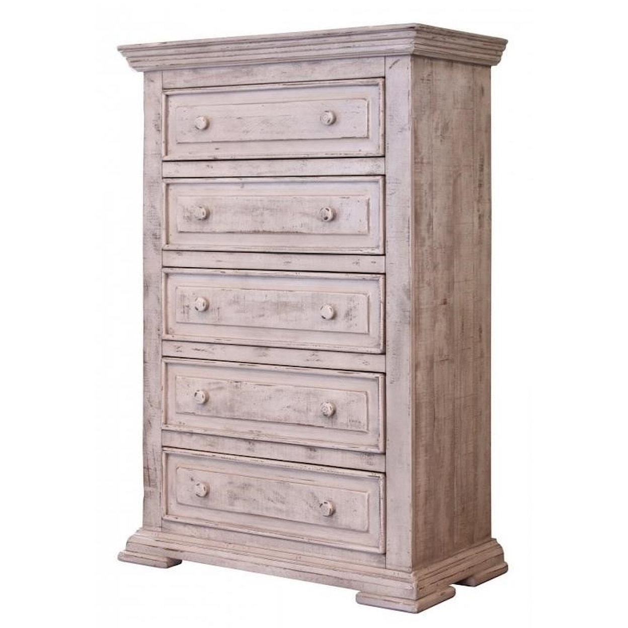 International Furniture Direct Terra White Chest