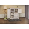 International Furniture Direct Terra White Gentleman's Chest with 2 Doors and 3 Drawers