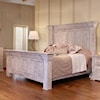 IFD International Furniture Direct Terra White California King Panel Bed