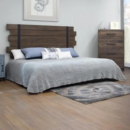 Contemporary Platform King Bed