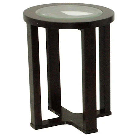 Modern End Table in Contemporary Round Style