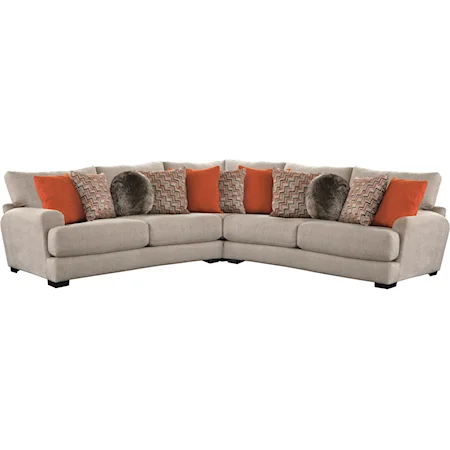 Sectional Sofa with 4 Seats