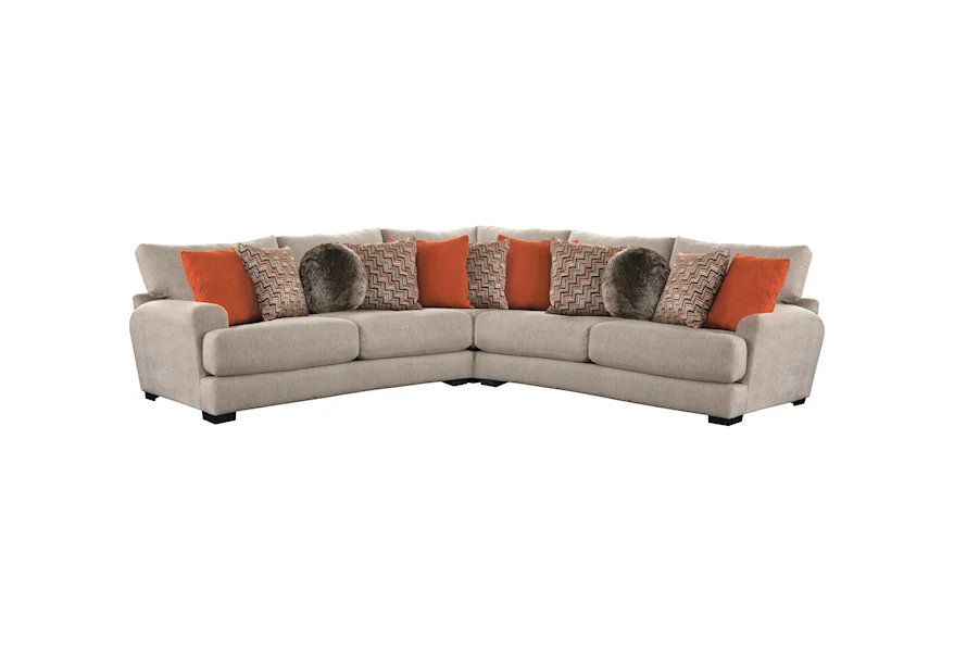 4498 Ava Sectional Sofa with 4 Seats & USB Ports by Jackson Furniture at Z & R Furniture