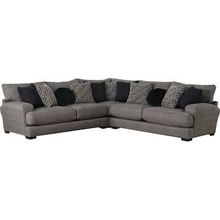 Sectional Sofa with 4 Seats & USB Ports