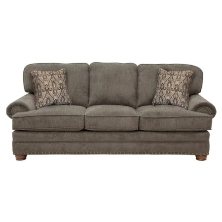 Sofa with Individually Driven Nail Heads