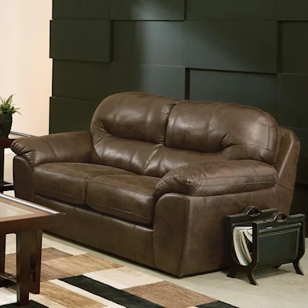 Loveseat with Pillow Arms