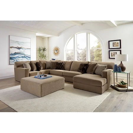 3pc Sectional and ottoman