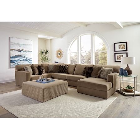 3pc Sectional and ottoman