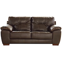 Contemporary Loveseat with Tufted Back