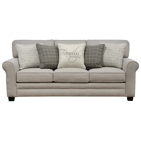 Relaxed Vintage Sofa with Sock Rolled Arms