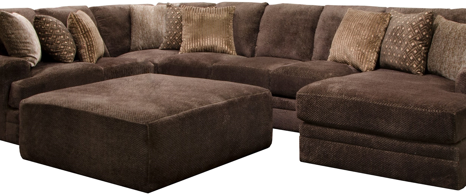 4pc Sectional and ottoman