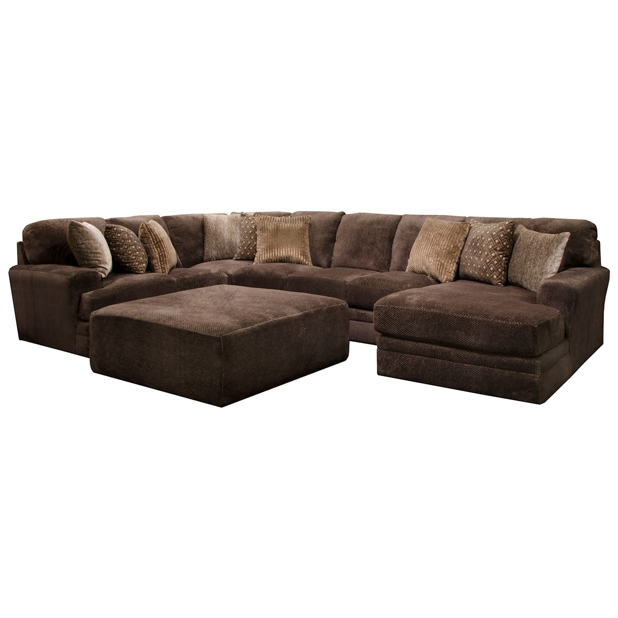 Jackson Furniture 4376 Mammoth 4pc Sectional and ottoman