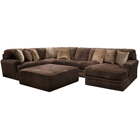 4pc Sectional and ottoman