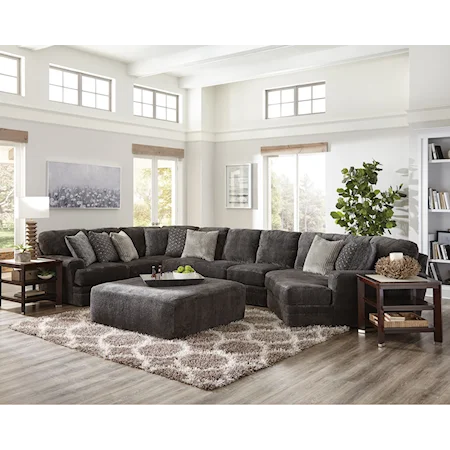 4pc Sectional and ottoman